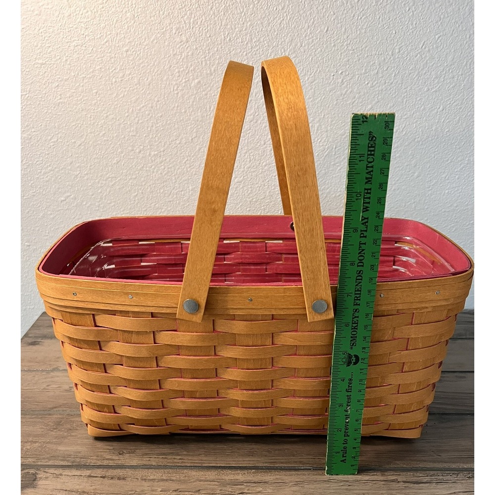 Longaberger 2013 Hope Inside Tote Basket, Horizon of Hope with basket protector